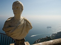 Villa Rufolo 1 : Amalfi, Amalfitana, Aussicht, Balkon Europas, Italien, Marmorbueste, Meer, Villa Rufolo